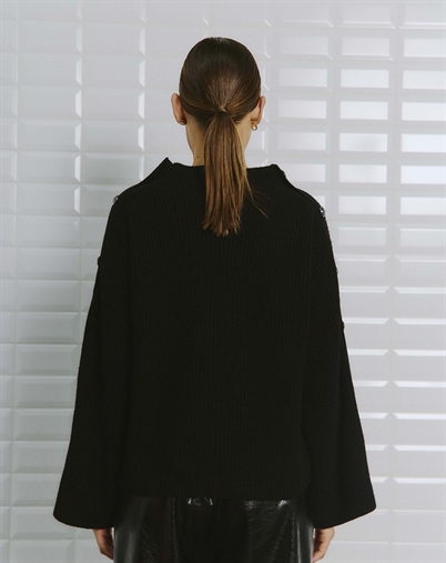 Withblack - Ines WBL Rib Strik - Black